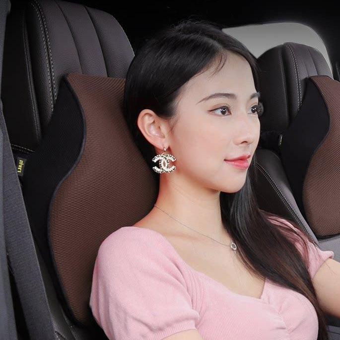 벤츠CLA쿠션 헤드레스트 스포츠 레이싱 일체형시트 목쿠션 - 상품 이미지