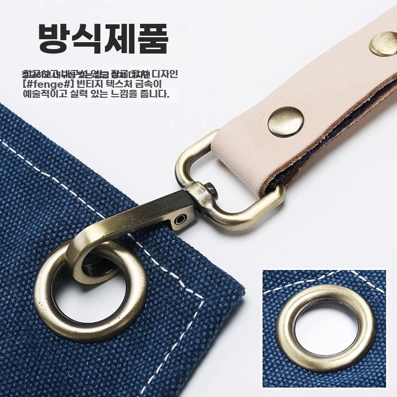 남자앞치마 캔버스앞치마 165 A. 밝은 회색 - 상세 이미지 3