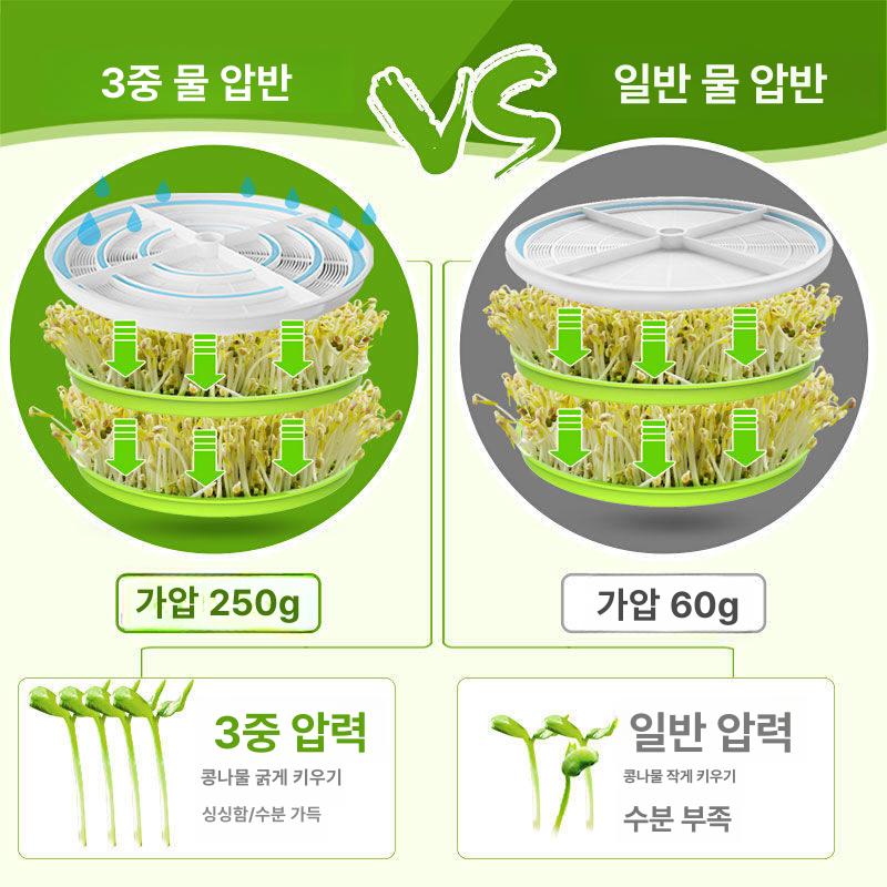 가정용 콩나물 재배기 숙주 재배 소형 새싹 키우기 - 상세 이미지 3