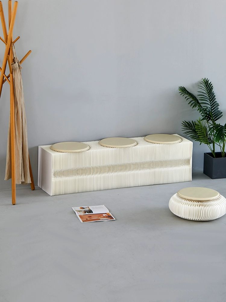 접이식 종이 골판지 의자 테이블 크래프트 접는 텔레스코픽