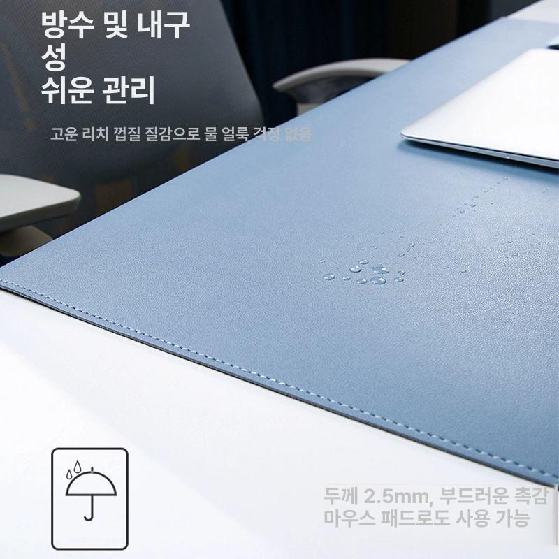 마우스 손목보호대 젤 손목패드 방수 접이식 데스크 매트 블루 2.5mm 1000x430mm - 상세 이미지 5