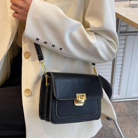 알리바니스토어 쇼퍼백 정장 메신저백 여성 행사 검정 가방