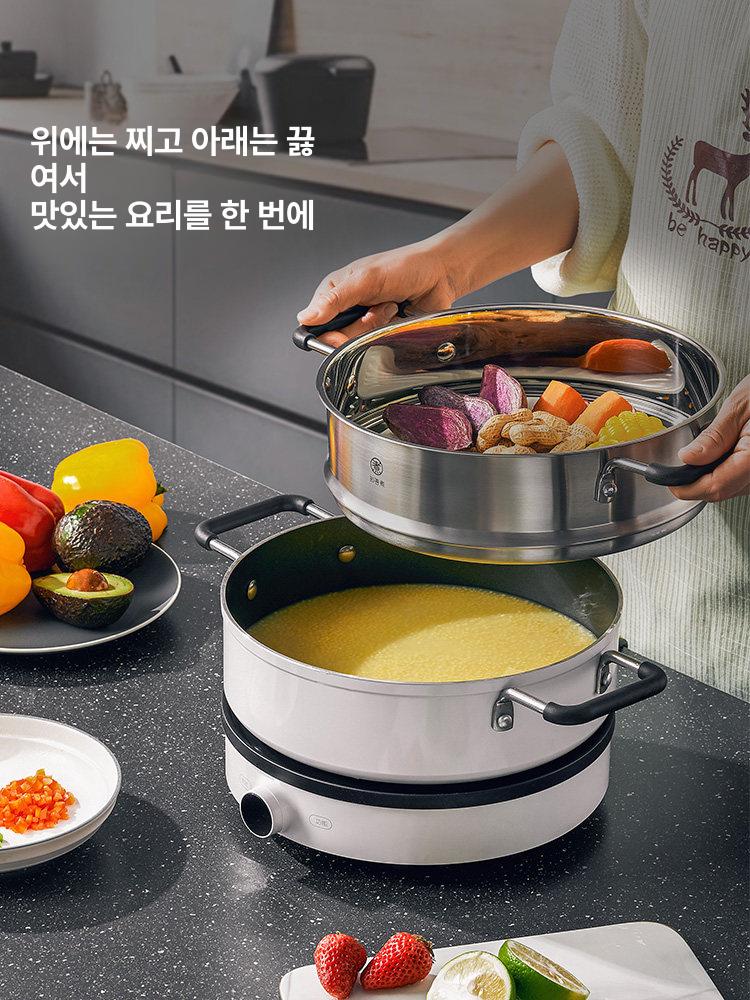 전기레인지 초슬림 쿠커 고출력 여행용 화력조절 쿠커형 맞춤형 - 상세 이미지 2