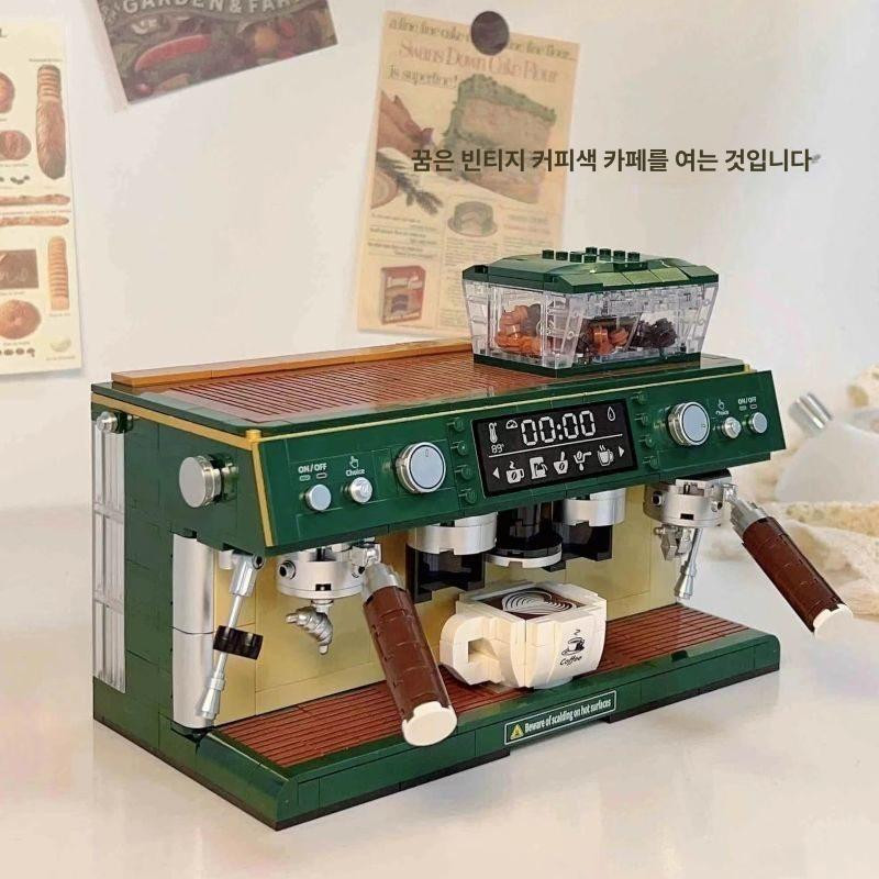 레고호환 블록 레트로 커피 머신 장난감가게
