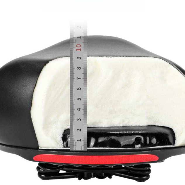 푹신한 자전거 안장 쿠션 실내 실외 9cm 와이드 충격 흡수 편안한 전동킥보드 범용 - 상품 이미지