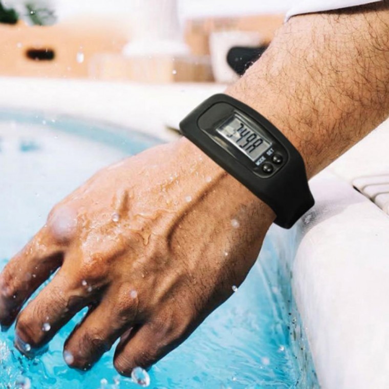 지니몰 런닝 실리콘 손목시계 전자 만보기 러닝 남녀노소 걷기 만보계 운동 조깅 칼로리 팔찌