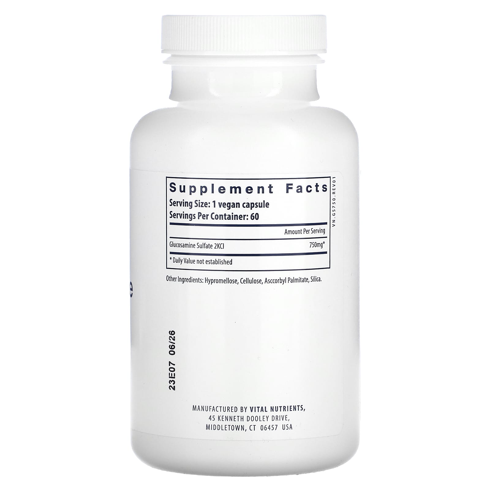 바이탈뉴트리언트 글루코사민 750mg 120캡슐, 2개 - 상세 이미지 2