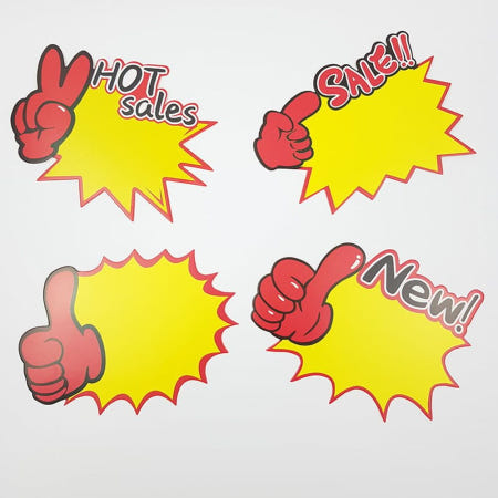 알리바니스토어 마트 매장 행사 쇼카드 4종세트 40매 가격표 행사메모