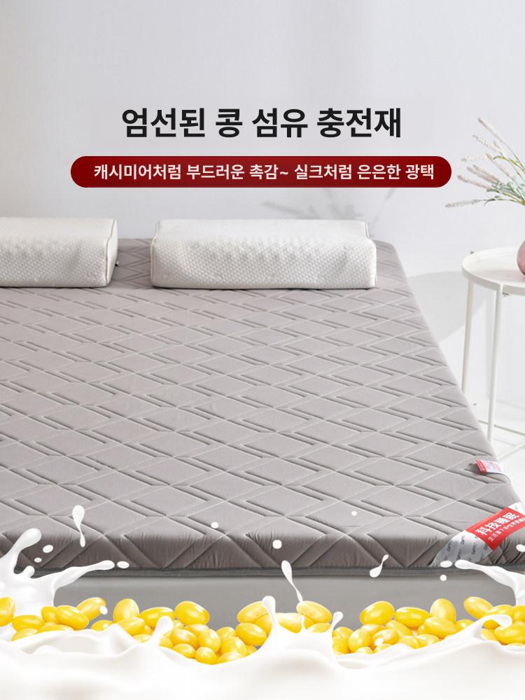 푹신한 얇은 매트리스 수면 싱글 매트 패드 토퍼 - 상세 이미지 3