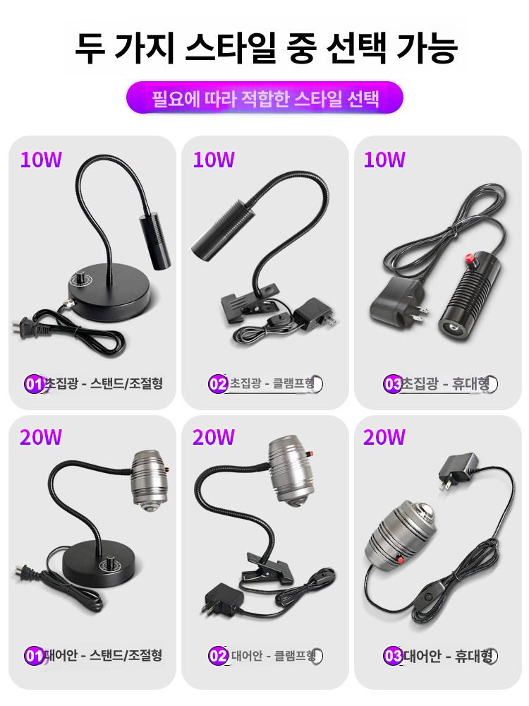 uv램프 탁상용 휴대용 건조기 경화기 네일 자외선 조사기 레진 클립 프린트 기계 - 상세 이미지 4