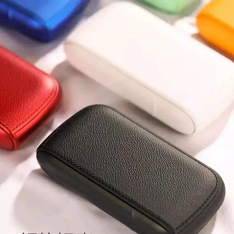 심플 가죽 담배 케이스 USB 충전 라이터 세트 슬림 파우치 휴대용 선물 - 상세 이미지 4