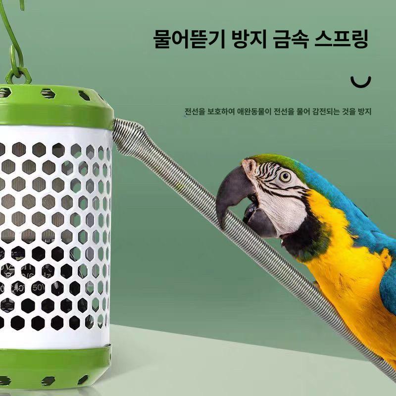 고양이난로 강아지난로 애완동물 미니 난방 반려동물 보온 말차그린 갓 온열기 새 - 상세 이미지 5