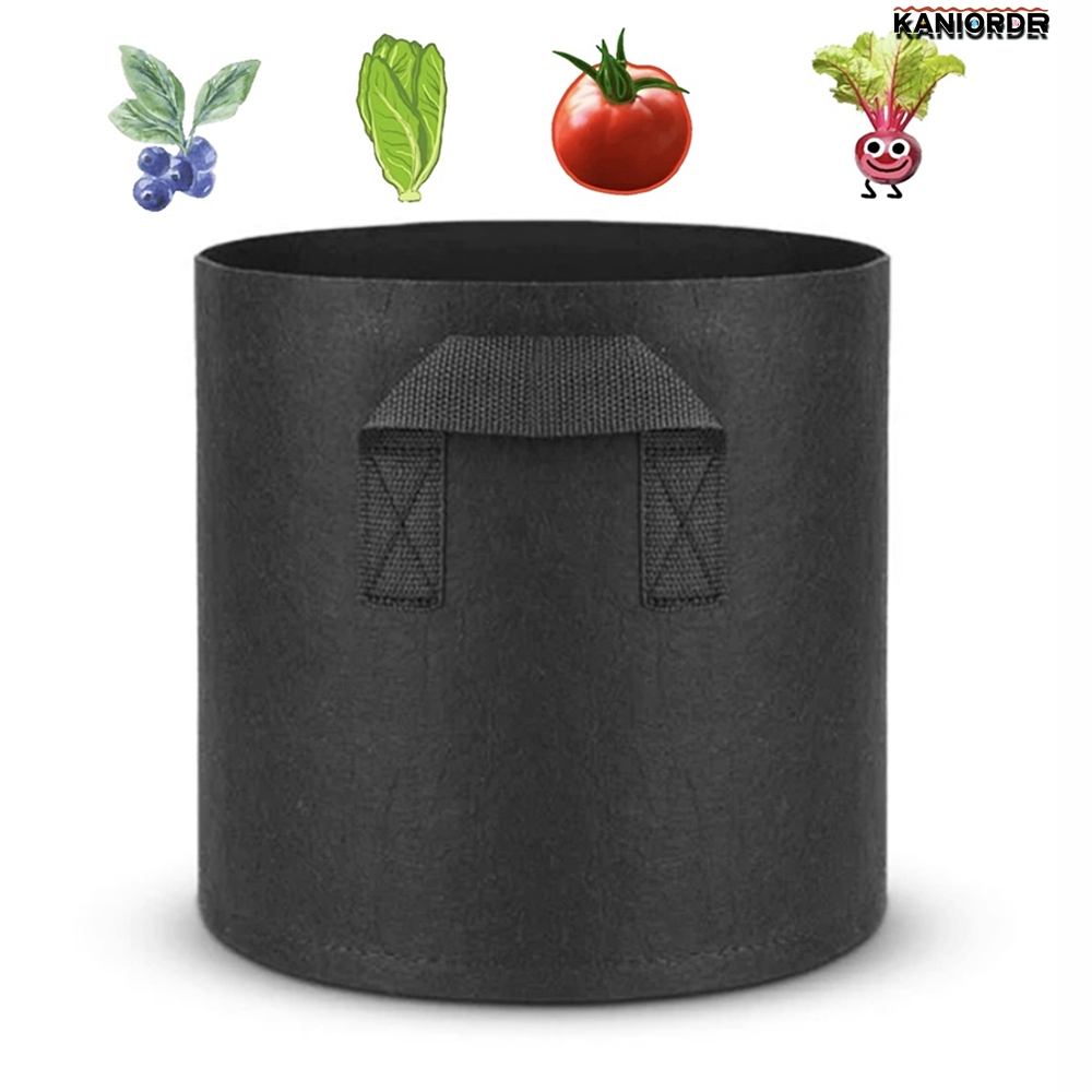 옥상 텃밭 화분 5개 베란다 채소 밭 토마토 대파 키우기 부직포 6호 - 상품 이미지