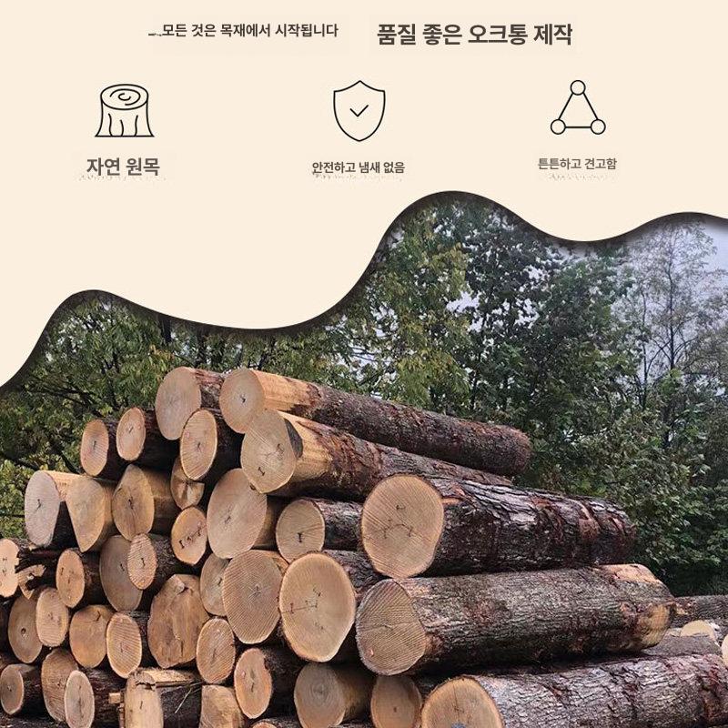 오크통 장식품 수도꼭지 비주얼 와인통 디스펜서 와인용품 미국 산 오크 투명 오크통 수도꼭지 포함 3L - 상세 이미지 3