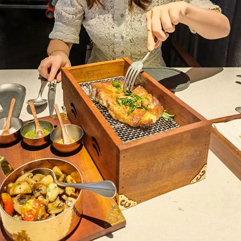 훈연박스 오마카세 훈제 불향 스모커 베이컨 바베큐 스타일 B 서랍형 - 상세 이미지 2