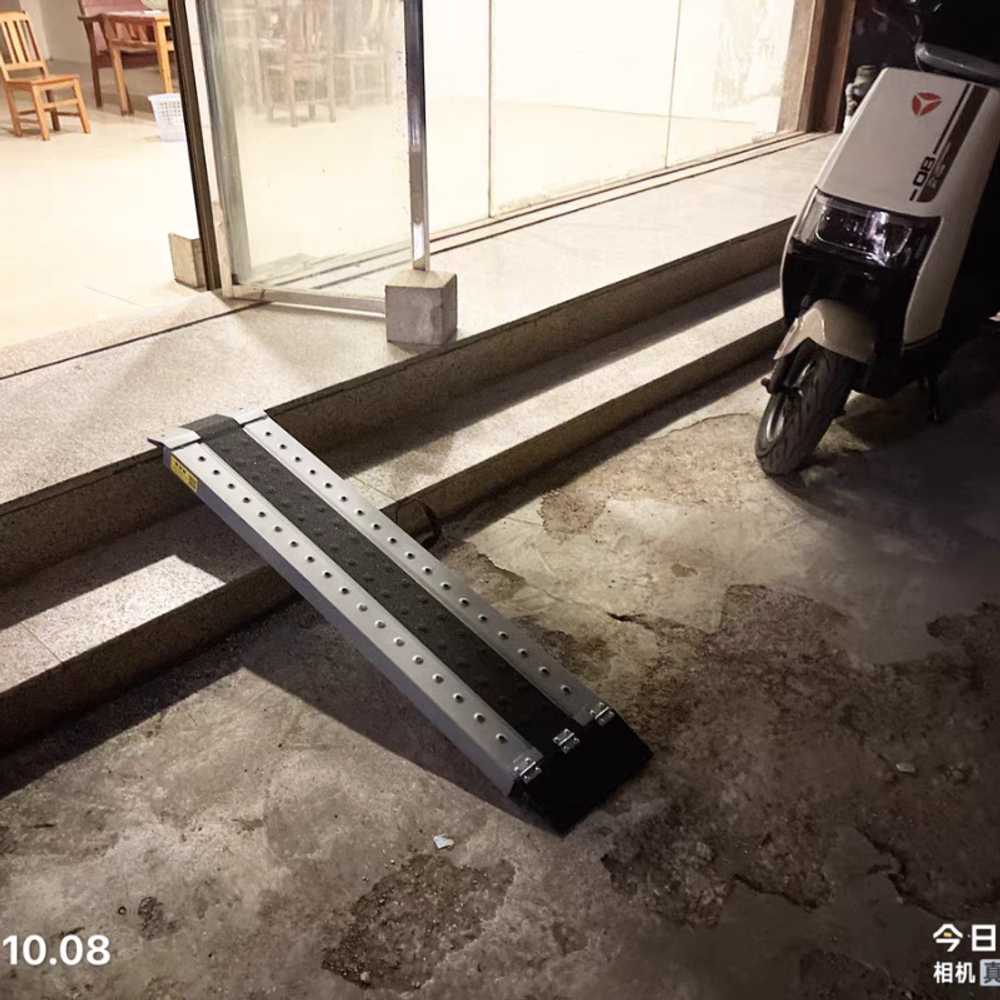 휠체어 경사로 오토바이 짐 계단 용 이동 운반 상하차 도구 100cm 이미지 6