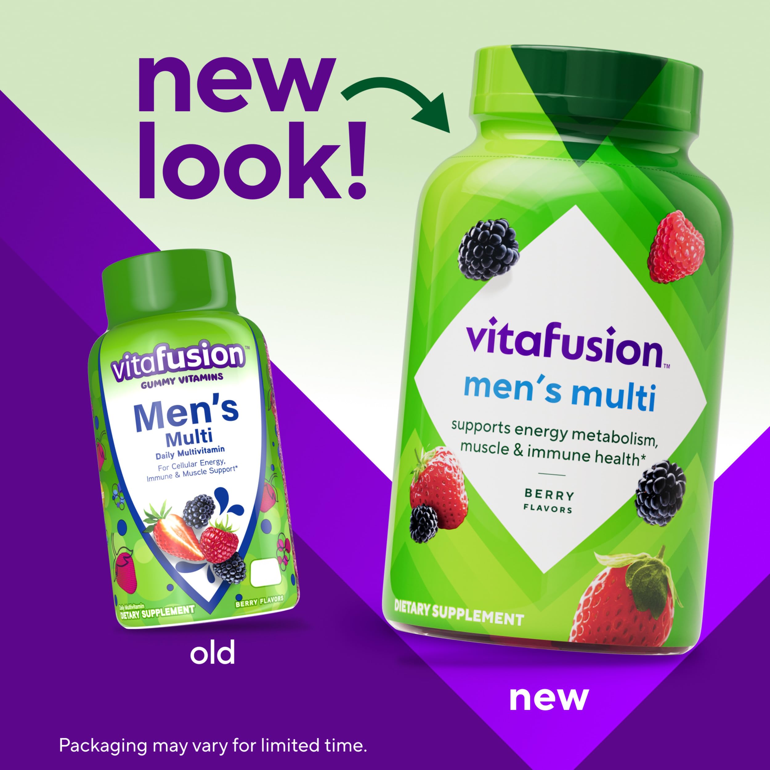 Vitafusion 남성용 구미비타민 A C D E B6 B12 베리향 120정 - 상세 이미지 5