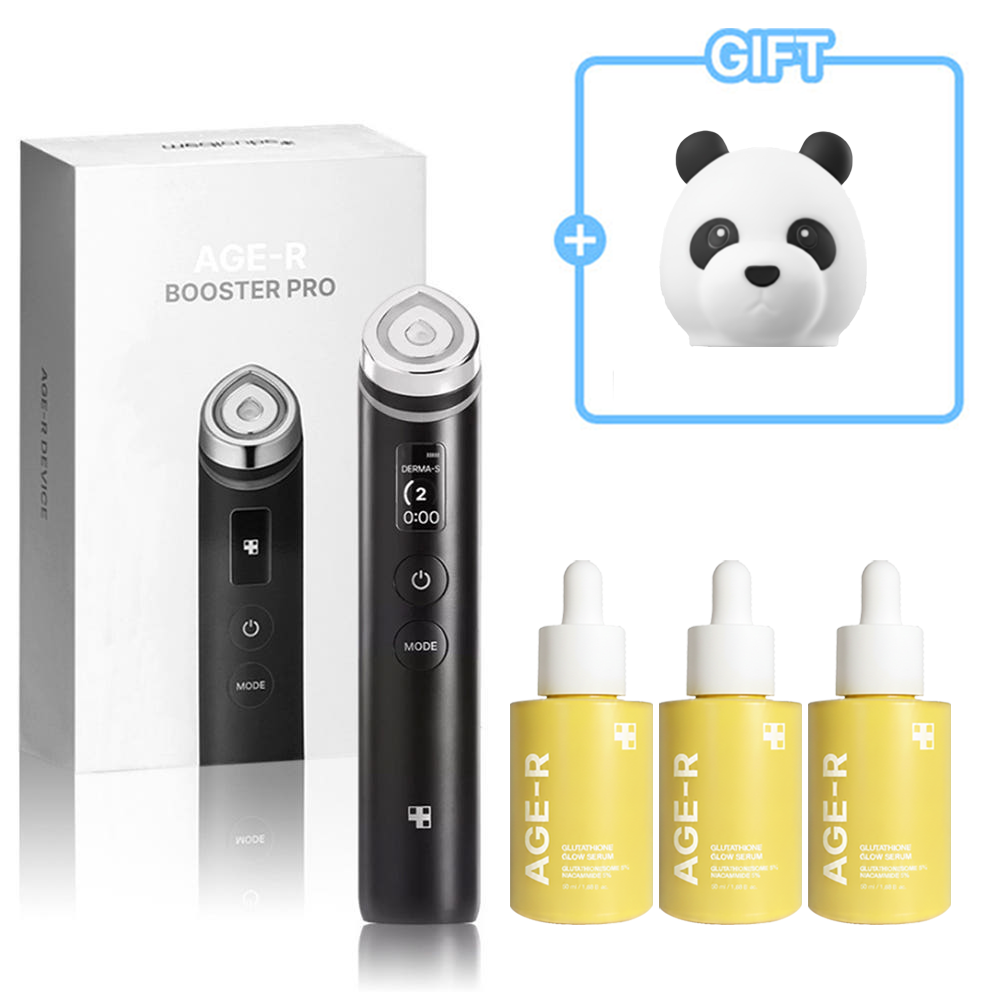 메디큐브 부스터 프로 블랙 + 글루타치온 앰플(new) 3개 + 판다헤드케이스 제품 이미지