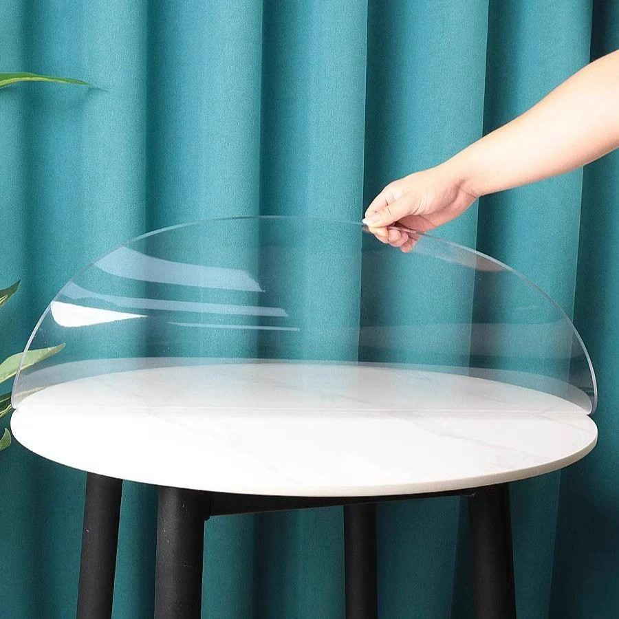 원형테이블 비닐필름커버 투명 0.8mm 50cm