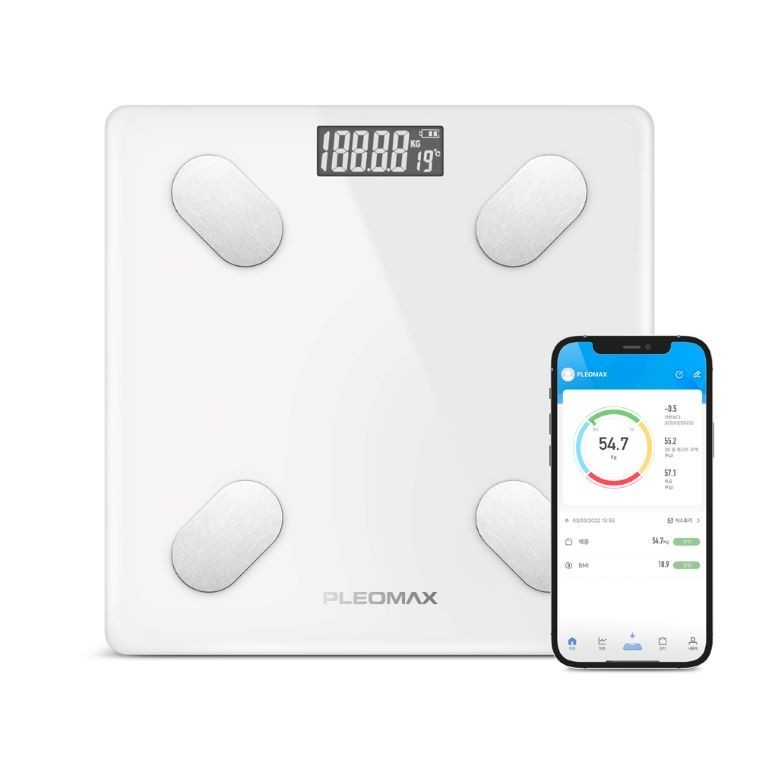 지니몰 앱연동 체중계 플레오맥스 PM-SCALES01 스마트 체성분