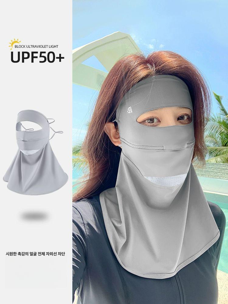 자외선 차단 마스크 넥 얼굴복면 보호 얼굴 여성 운전 국산 복면 쿨 러닝 등산 골프 안면 - 상세 이미지 2