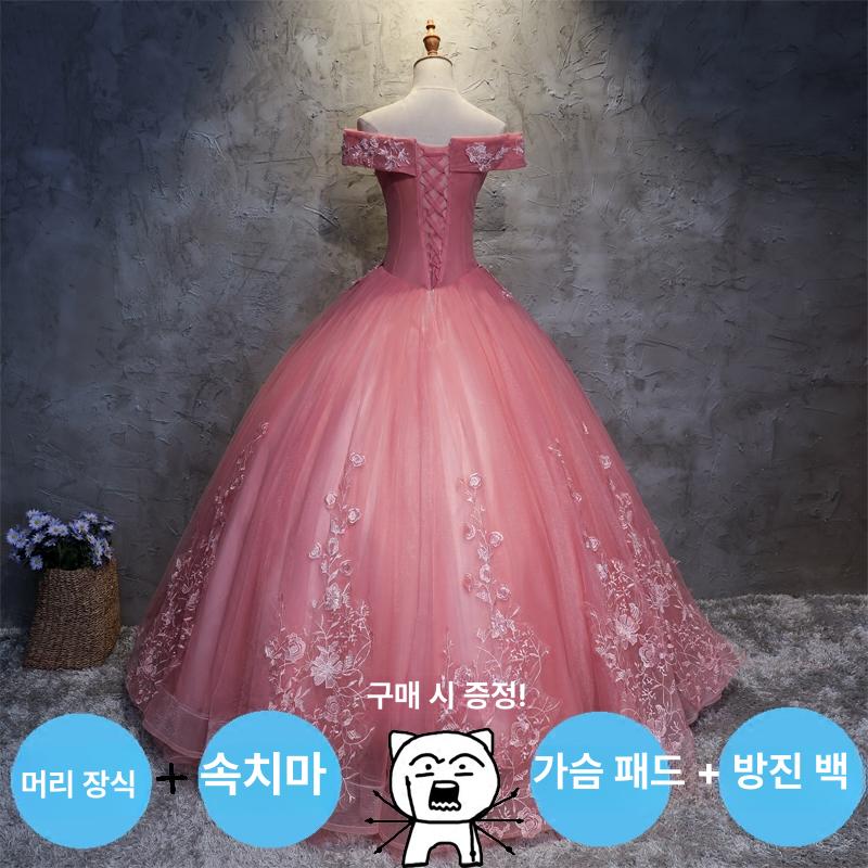 유색드레스 이브닝 공연 연주회 드레스 - 상세 이미지 2