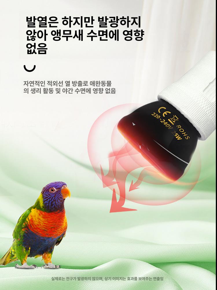 고양이 난로 강아지 애완동물 난방 반려동물 미니 더내구성 소형 새 램프 전구 보온 - 상세 이미지 2