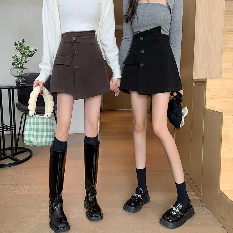 초미니스커트 울미니 모직 빅 사이즈 여성 스커트 - 상세 이미지 2