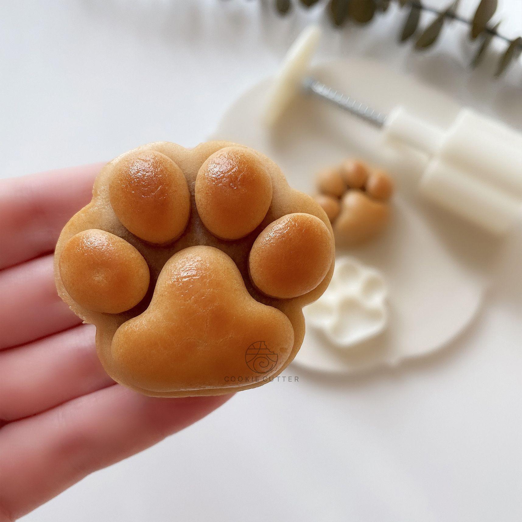 고양이 쿠키틀 월병틀 강아지 쿠키몰드 떡도장 발바닥 - 상세 이미지 4