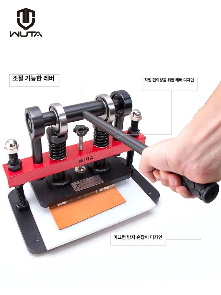 핸드 프레스 커팅기 가죽공예 재단기 철형 프레스 공예 작업도구 - 상세 이미지 4