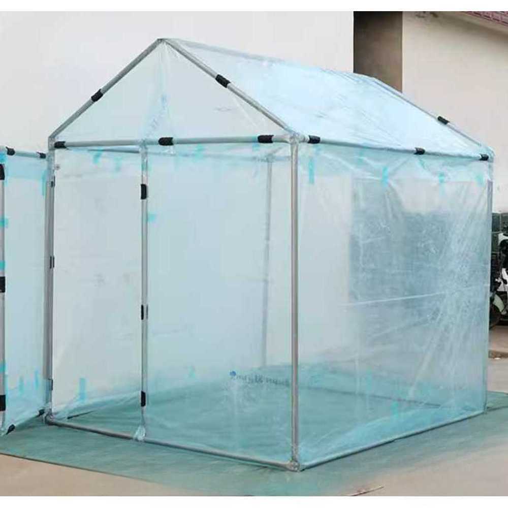 온실 비닐하우스 야외 겨울 방수 용 투명 마당 텐트 창고 1.5x1.2m - 상품 이미지