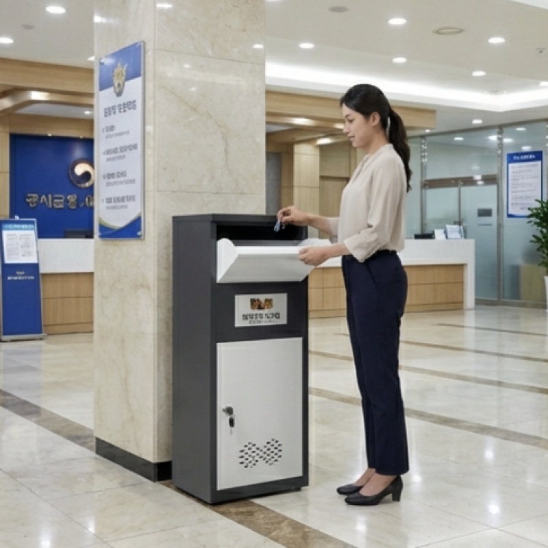 폐건전지 수거함 배터리 보관함 수거함 60L - 상세 이미지 3