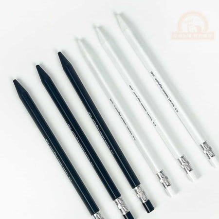 우동할매 노크식 삼각홀더 펜슬 2B 연필샤프 드로잉연필