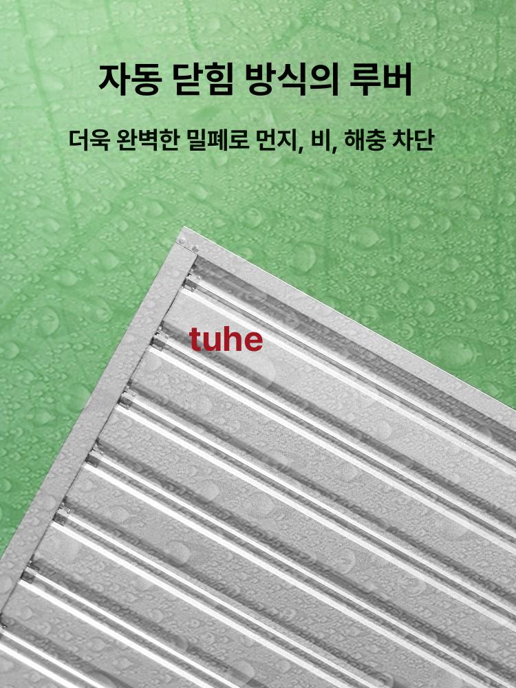 대형 환풍기 셔터형 산업용 강풍기 덕트 환기 공장 음압 1220 TUHE-2 - 상세 이미지 4