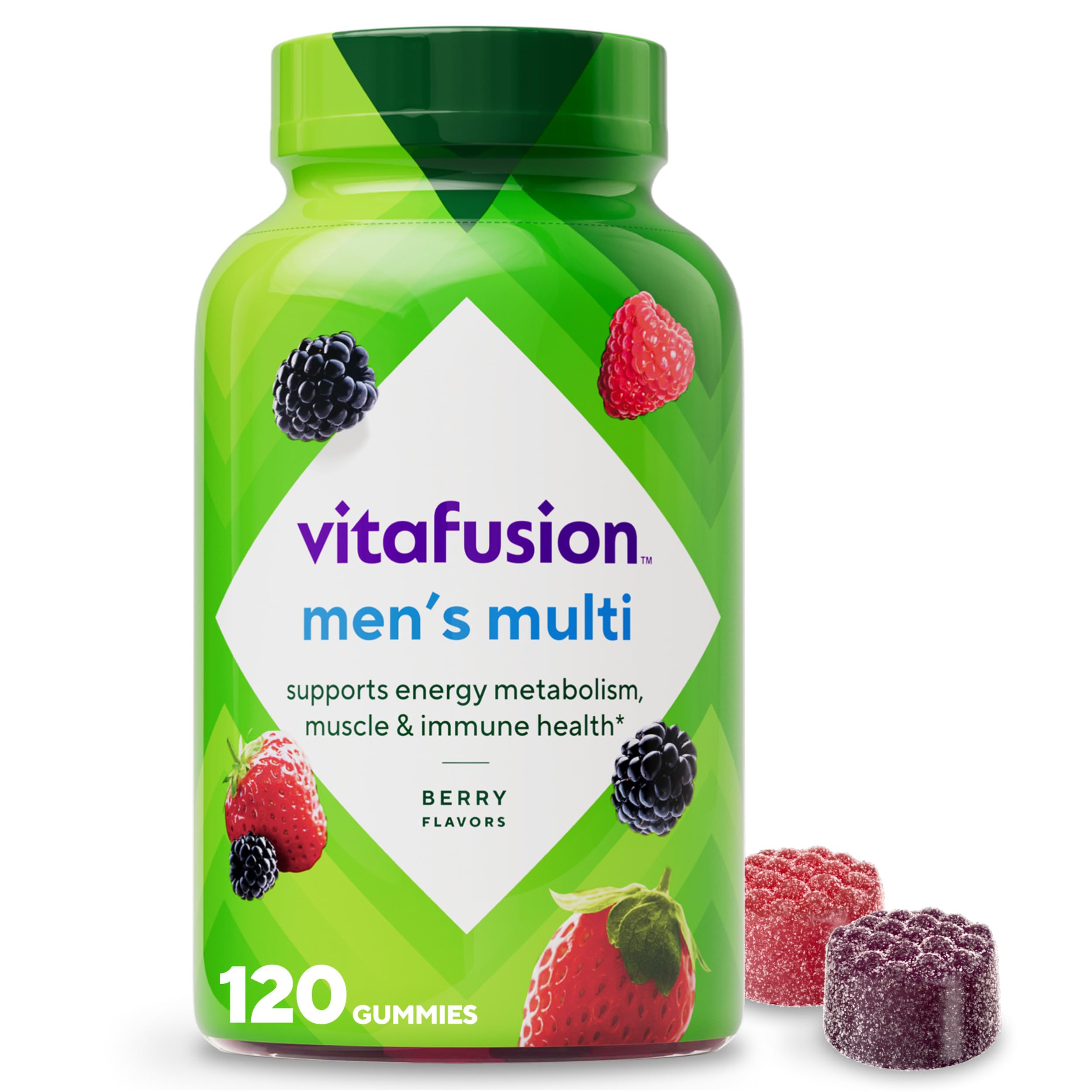 Vitafusion 남성용 구미비타민 A C D E B6 B12 베리향 120정 - 상품 이미지