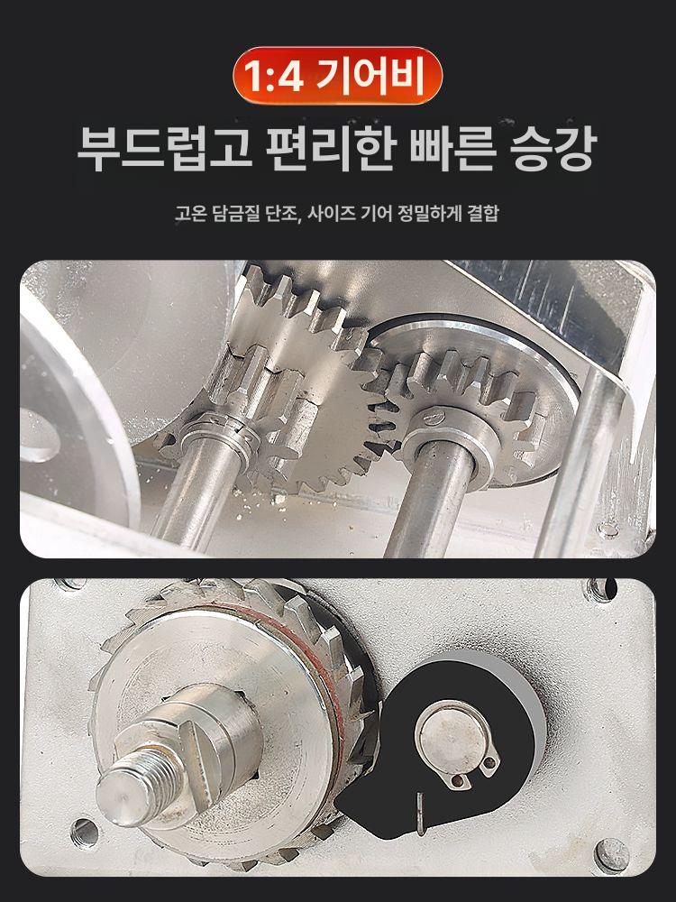스테인리스 자동브레이크 호이스트 핸드윈치 로프 도르래 수동윈치 견인 - 상세 이미지 5