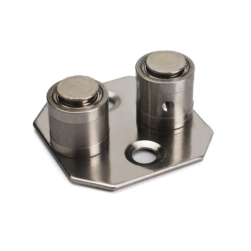 미닫이문 롤러 슬라이딩 도어 중문 트랙 가이드 교체부품 베어링 더블 바퀴 지름 11.5mm - 상품 이미지