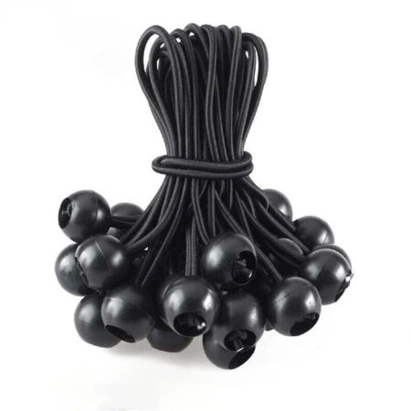 알리바니스토어 차박캠핑용품 탄성로프 볼타입 스트레치코드 20P 20cm 스트링 탄성끈 로프