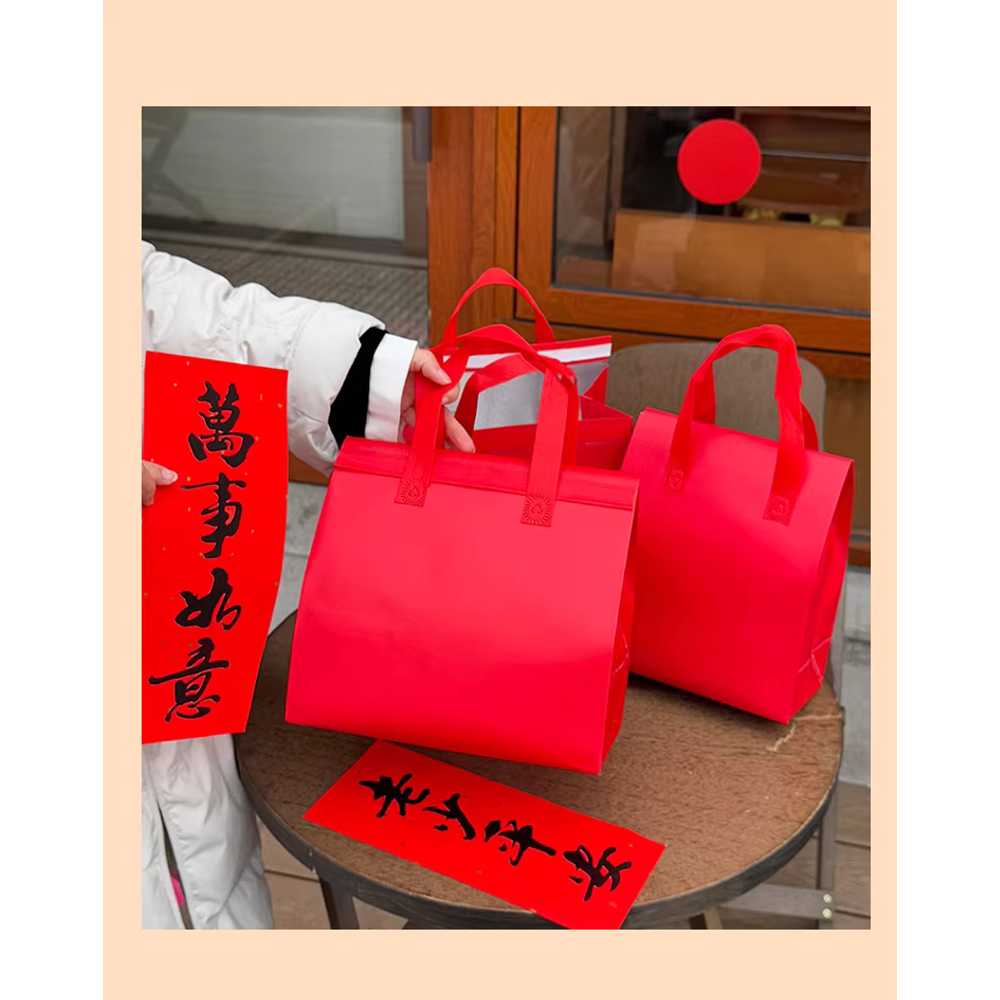 일회용 보냉백 가방 파우치 도시락 포장 벨크로 50개 30x30x20cm 화이트 50개 이미지 8