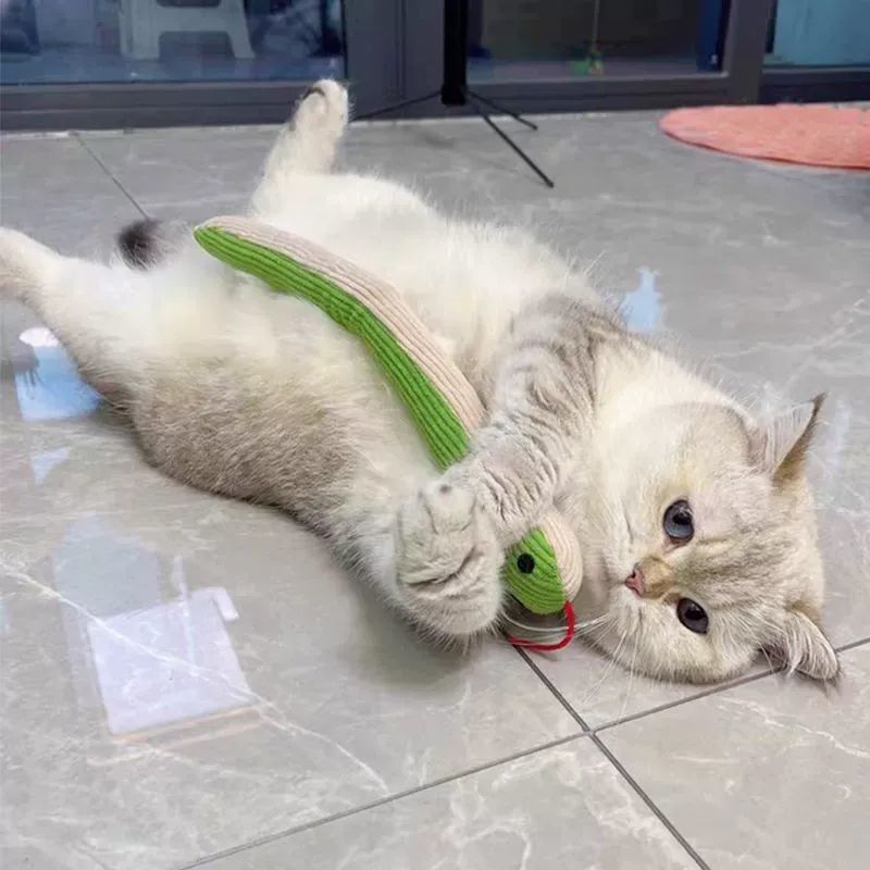 고양이 강아지 비닐 뱀 장난감 인형 쿠션 놀이 반려동물 애완동물 애완견 강아지 용품 인형 - 상세 이미지 2
