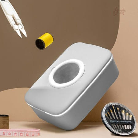 휴대용 확대경 포함 바느질도구 다색상 실패 바늘 가위 손바느질 재봉 기초 용품