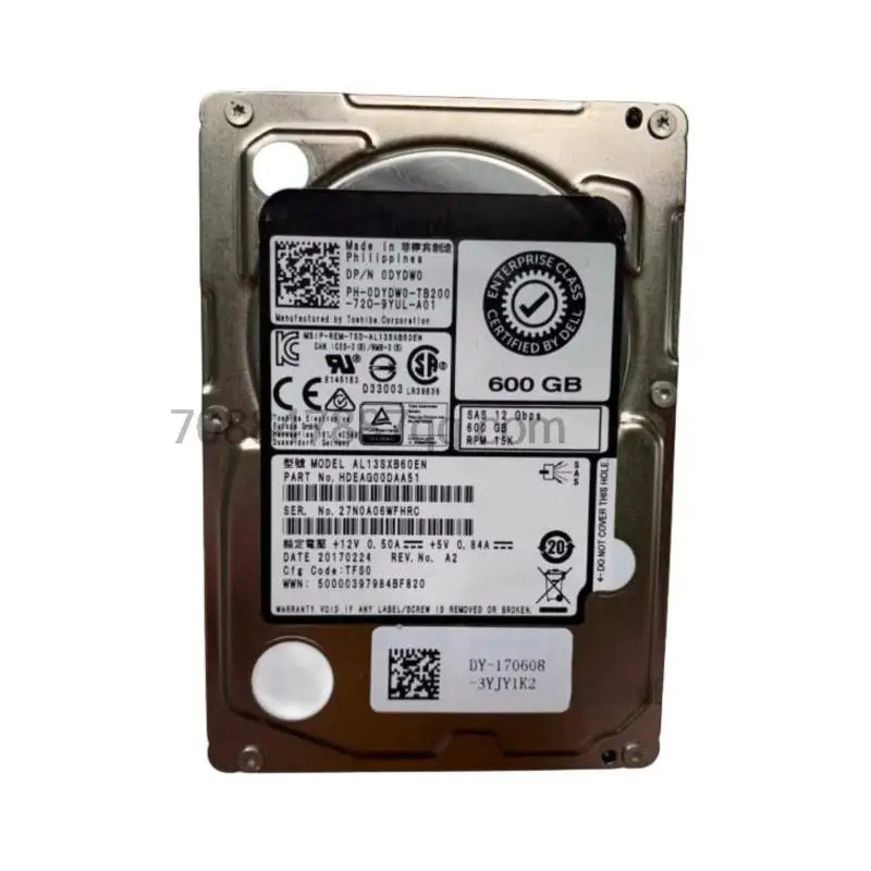 원본 DYDW0 0DYDW0 AL13SXB60EN 600G 15K 2.5 SAS