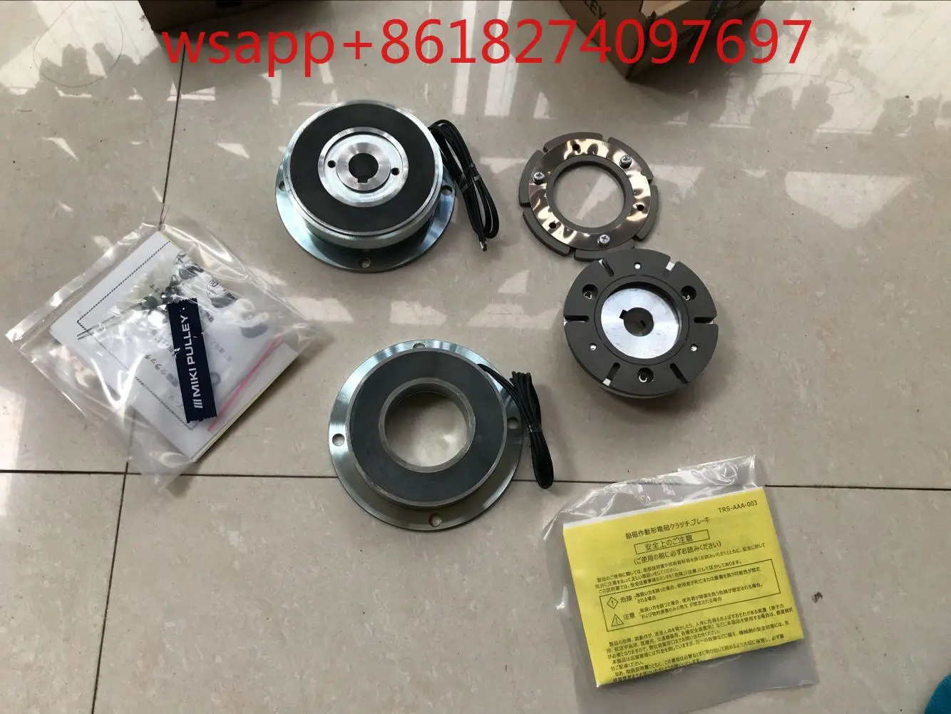 일본 산미 전자기 클러치 브레이크 125-08-12N-MIKI PULLEY-125-10-12N-06