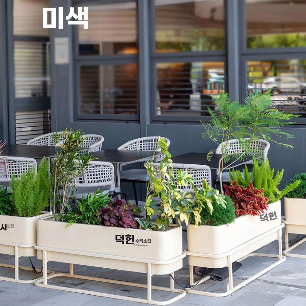 야외 금속 화분 박스 방청 화단 상업공간 카페 구획 - 상세 이미지 4