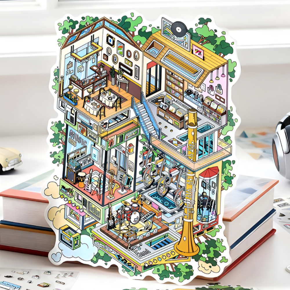 3d 방꾸미기 스티커 대형 모험자 이미지 4