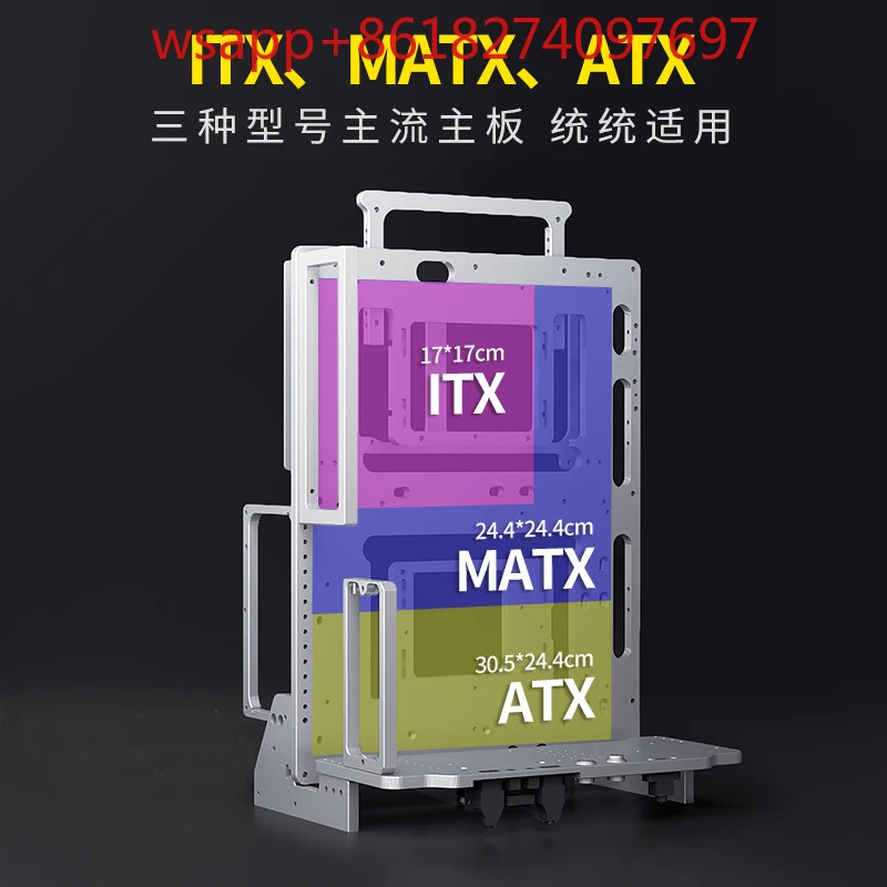SuYan B 모델 심플 오픈수냉식 M 알루미늄 합금 핸드 헬드 ITX 랙 4090 지원