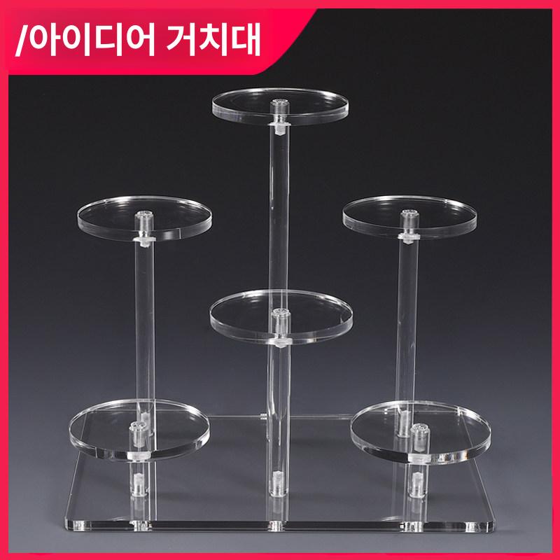 아크릴 교탁 연설대 투명 연단 강의대 이동식 교회 강단 투명 4개원형받침대 - 상세 이미지 2
