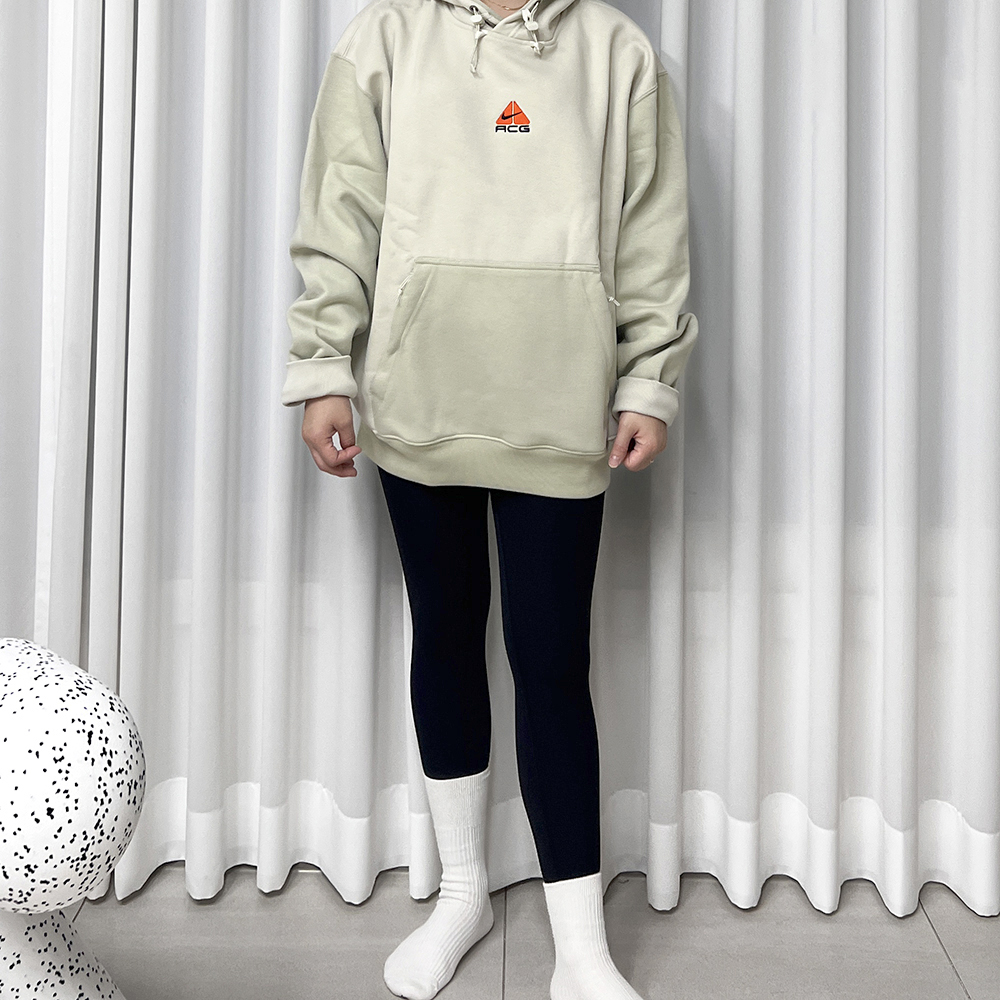 나이키 ACG 후드 써마핏 풀오버 기모 라이트본 카키, L - 상세 이미지 2