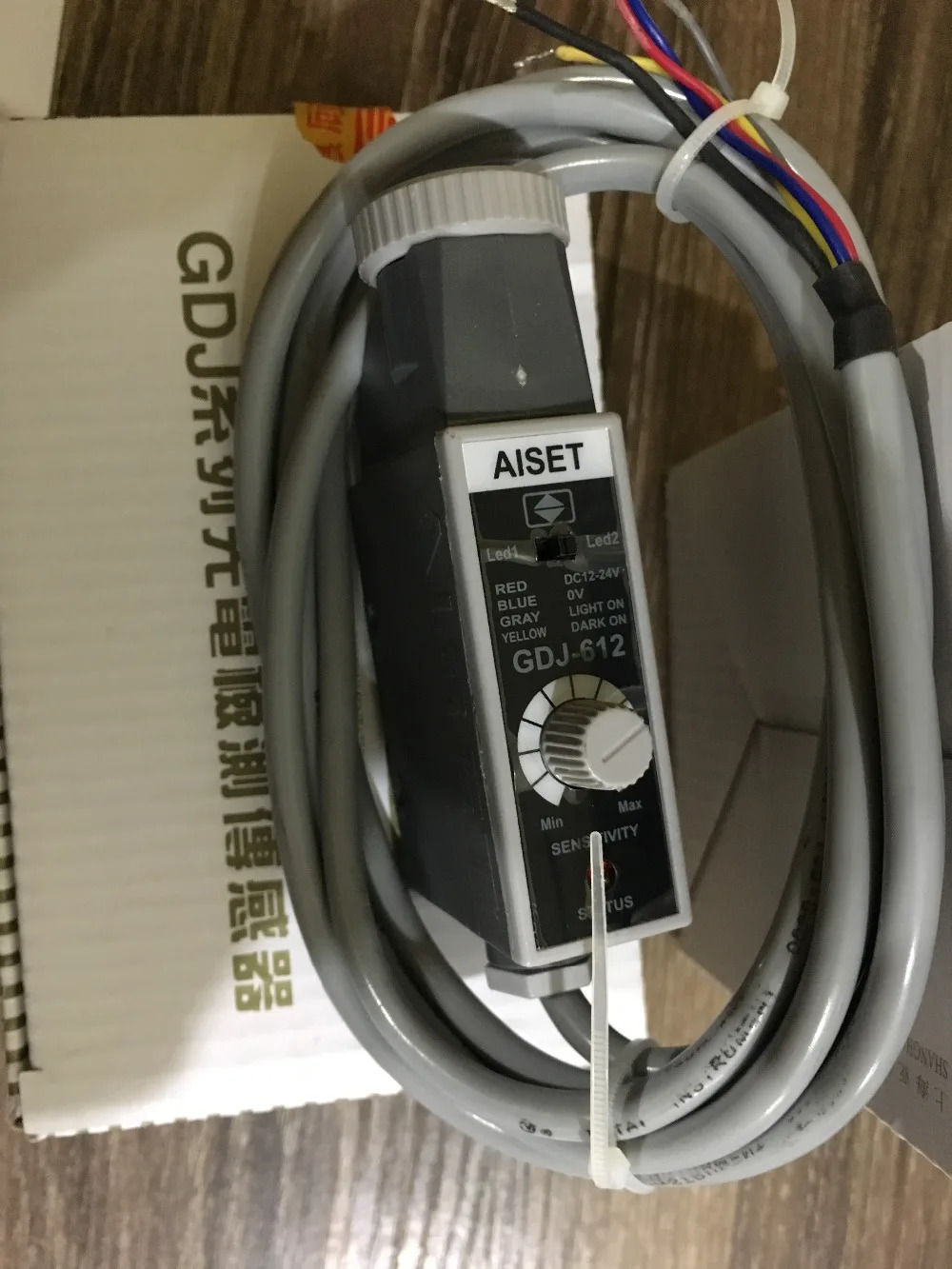 GDJ-612G R 컬러 광전센서 스위치 전기 기계 DC12-24V 제작
