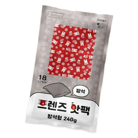 겨울필수품 국산 KC 프렌즈 방석형 핫팩 휴대용 보온 방한 엉뜨 엉따 학교 사무실 240g 10개